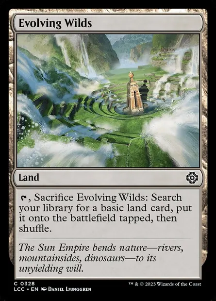 Evolving Wilds, Magic card LCC 328 — The Lost Caverns of Ixalan Commander set