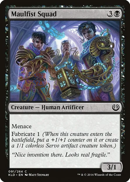 Maulfist Squad, Magic card KLD 91 — Kaladesh set