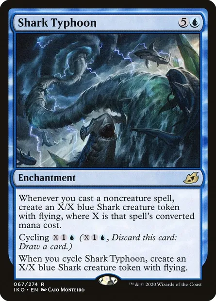Shark Typhoon, Magic card IKO 67 — Ikoria: Lair of Behemoths set