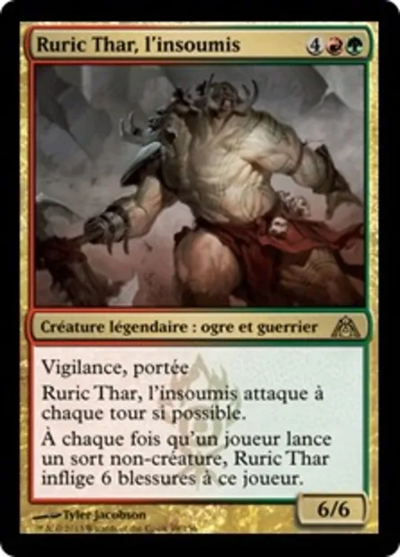 Ruric Thar, l'insoumis, carte Magic DGM 99 — extension Le labyrinthe du dragon