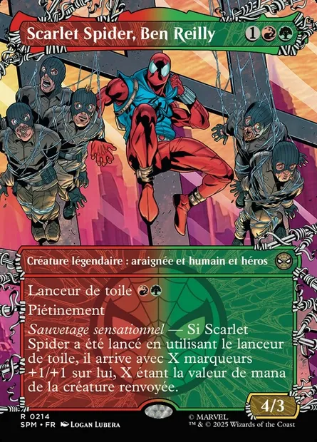 Scarlet Spider, Ben Reilly, carte Magic SPM 214 — extension Marvel's Spider-Man