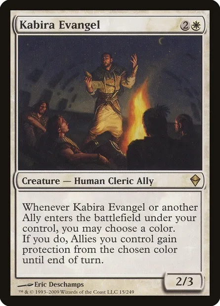 Kabira Evangel, Magic card ZEN 15 — Zendikar set