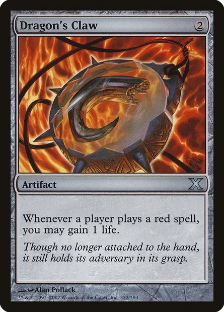 Dragon's Claw, Magic card 10E 322 — Tenth Edition set
