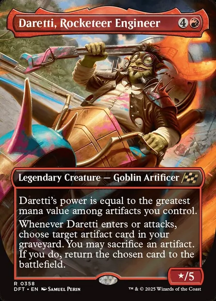 Daretti, Rocketeer Engineer, Magic card DFT 358 — Aetherdrift set