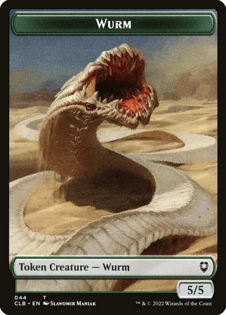 Wurm, carte Magic TCLB 44 — extension Battle for Baldur's Gate Tokens