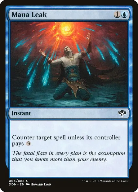 Fuite de mana, carte Magic DDN 64 — extension Duel Decks: Speed vs. Cunning
