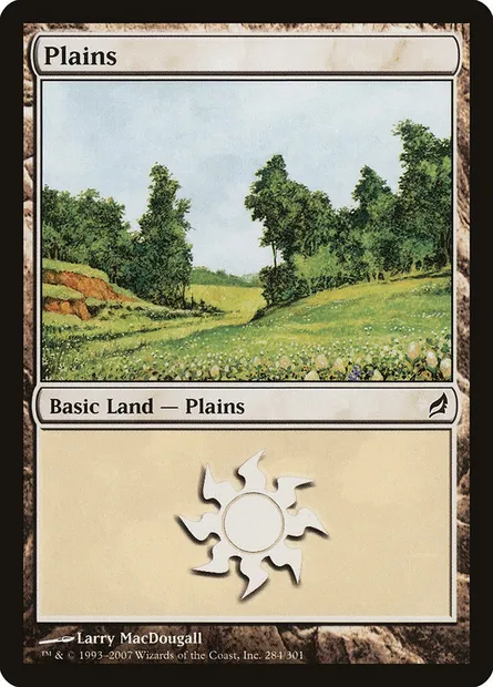 Plains, Magic card LRW 284 — Lorwyn set