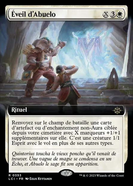 Éveil d'Abuelo, carte Magic LCI 353 — extension The Lost Caverns of Ixalan