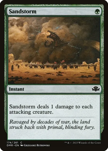Sandstorm, Magic card DMR 174 — Dominaria Remastered set