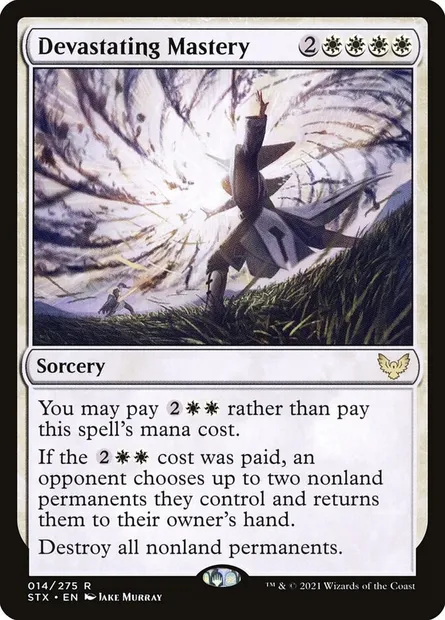 Devastating Mastery, Magic card STX 14 — Strixhaven: School of Mages set