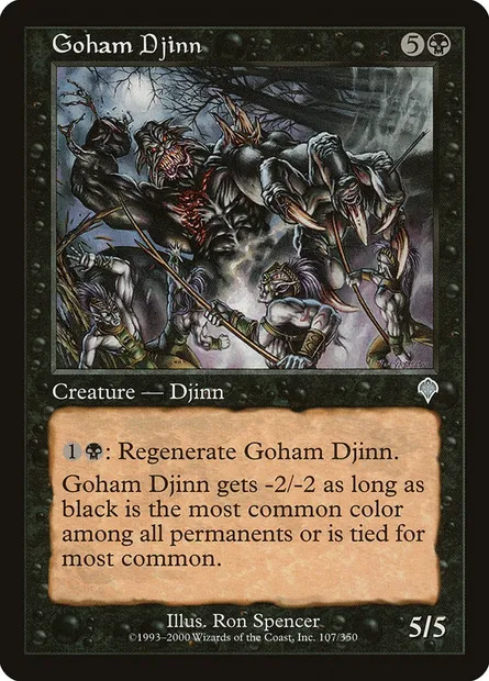 Goham Djinn, Magic card INV 107 — Invasion set