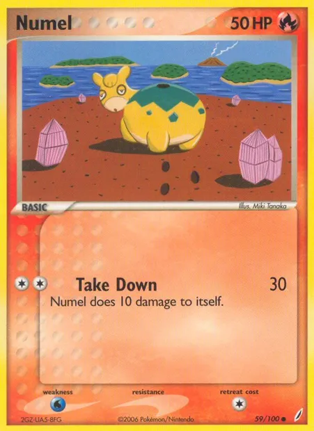 Numel, Pokémon card CG 59 — Crystal Guardians set