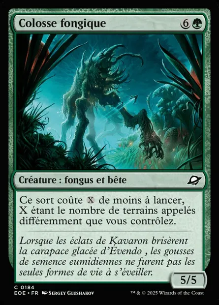Colosse fongique, carte Magic EOE 184 — extension Edge of Eternities