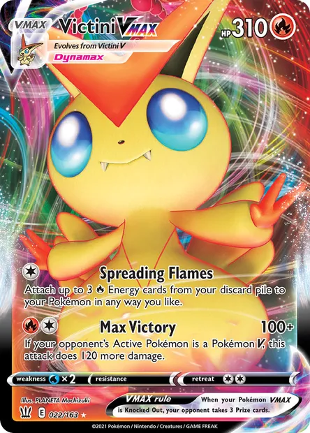 Victini VMAX, Pokémon card BST 22 — Battle Styles set