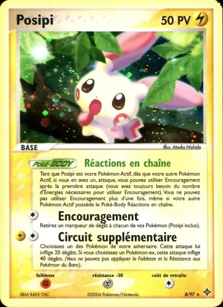 Posipi, carte Pokémon DR 8 — extension EX Dragon