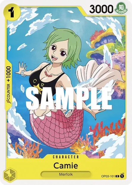 Camie, One Piece card OP03-101 — PILLARS OF STRENGTH set