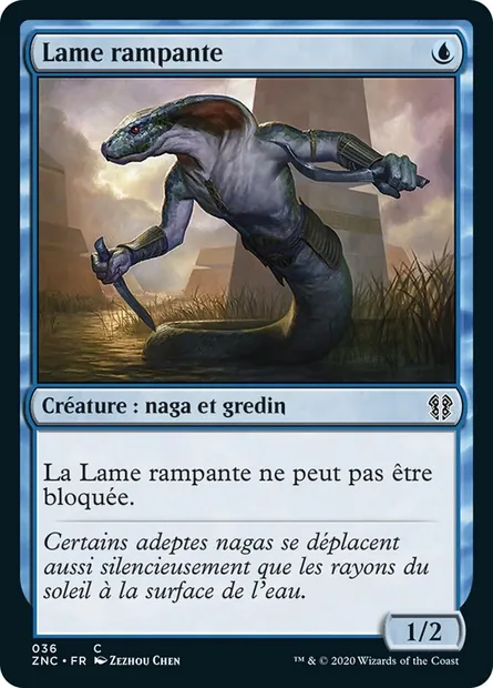 Lame rampante, carte Magic ZNC 36 — extension Zendikar Rising Commander