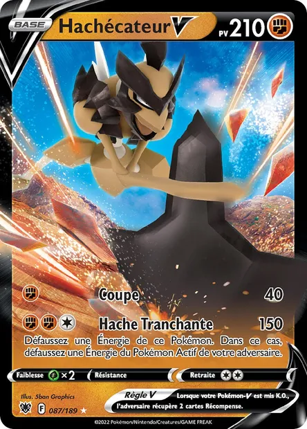 Hachécateur V, carte Pokémon ASR 087 — extension Astres Radieux