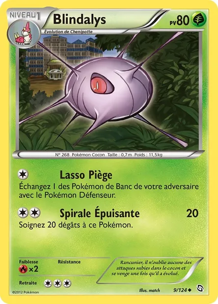 Blindalys, carte Pokémon DRX 9 — extension Dragons Éxaltés