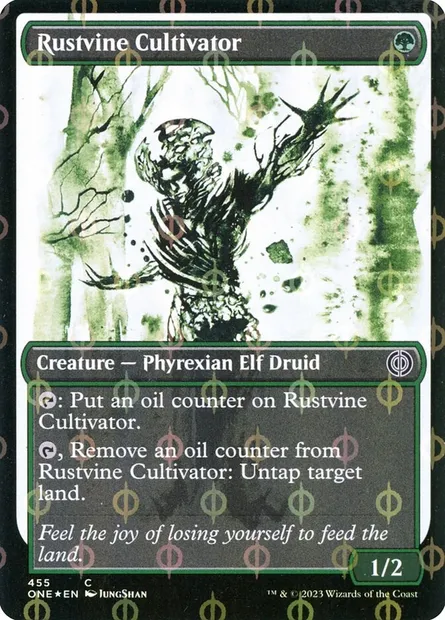 Rustvine Cultivator, Magic card ONE 455 — Phyrexia: All Will Be One set