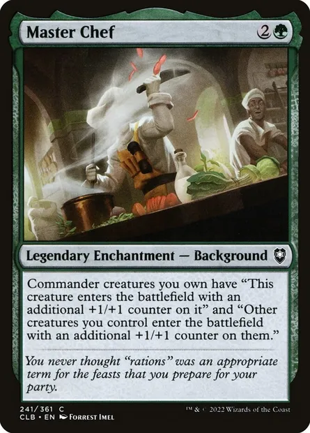 Master Chef, Magic card CLB 241 — Commander Legends: Battle for Baldur's Gate set