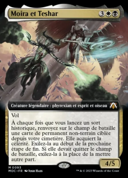 Moira et Teshar, carte Magic MOC 93 — extension March of the Machine Commander