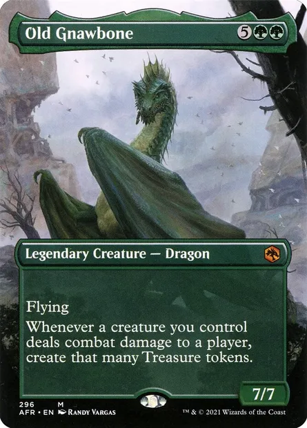 Old Gnawbone, Magic card AFR 296 — Adventures in the Forgotten Realms set