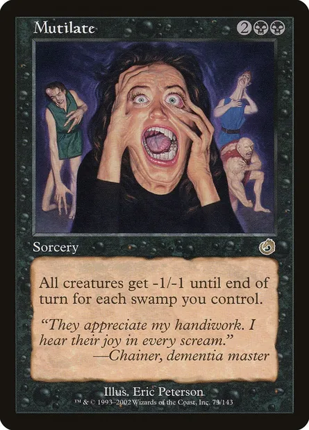 Mutilate, Magic card TOR 73 — Torment set