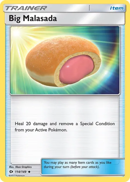 Big Malasada, Pokémon card SUM 114 — Sun & Moon set