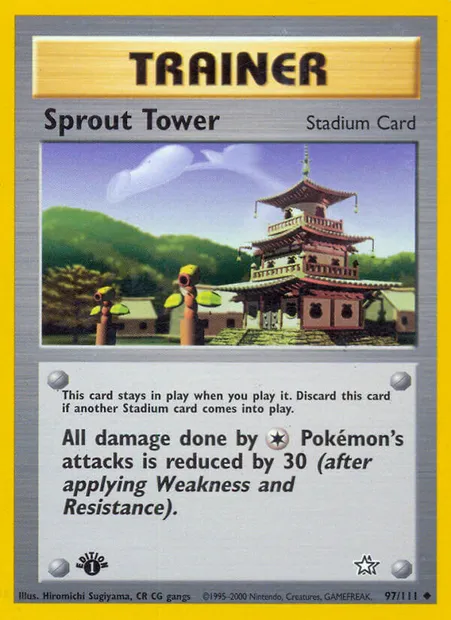 Sprout Tower, Pokémon card NG 97 — Neo Genesis set