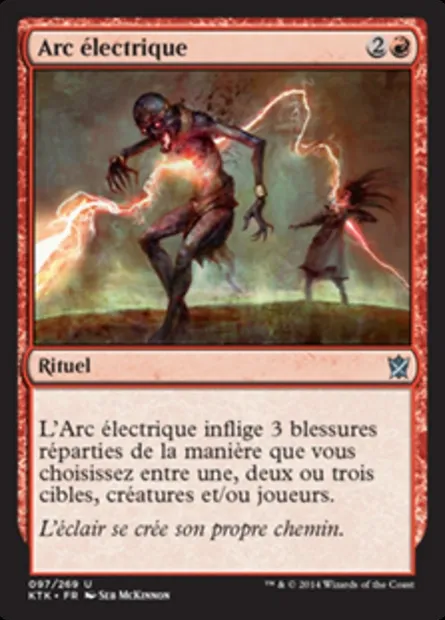 Arc électrique, carte Magic KTK 97 — extension Les Khans de Tarkir