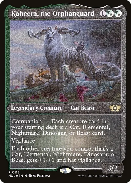 Kaheera, the Orphanguard, Magic card MUL 112 — Multiverse Legends set