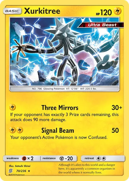 Xurkitree, Pokémon card UNM 70 — Unified Minds set