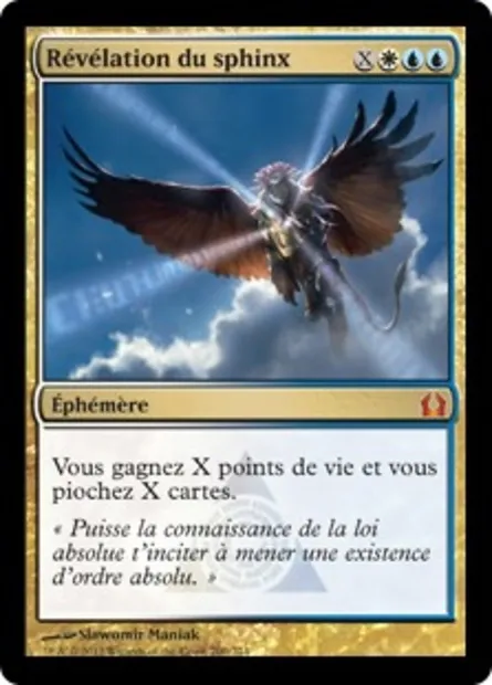 Révélation du sphinx, carte Magic RTR 200 — extension Retour à Ravnica