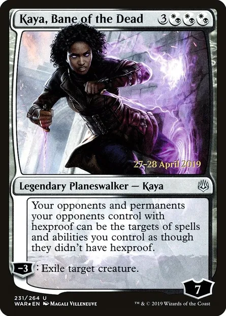 Kaya, Bane of the Dead, Magic card PWAR 231s — War of the Spark Promos set