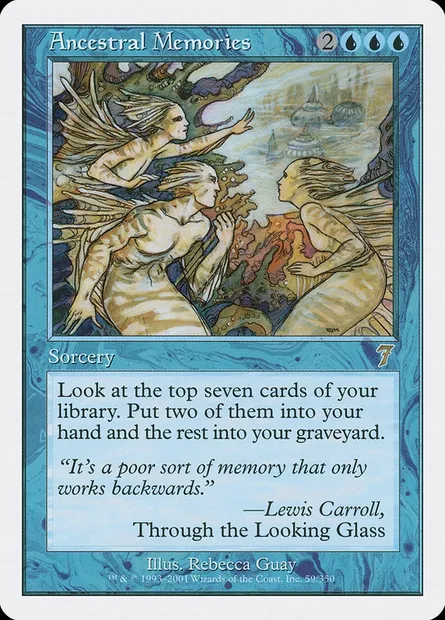 Ancestral Memories, Magic card 7ED 59 — Seventh Edition set