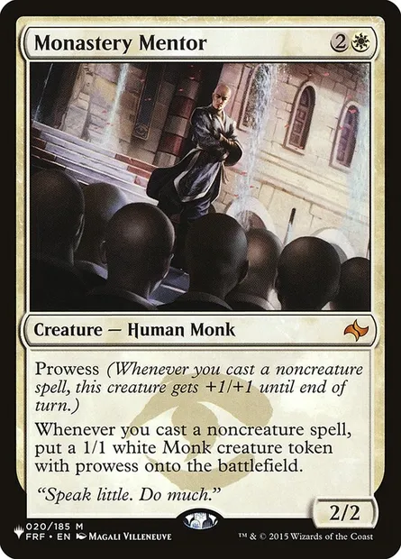 Monastery Mentor, Magic card PLST FRF-20 — The List set