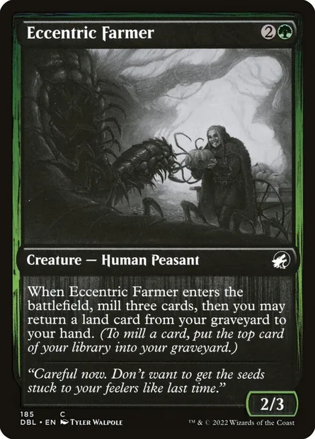 Fermière excentrique, carte Magic DBL 185 — extension Innistrad : Double Programme