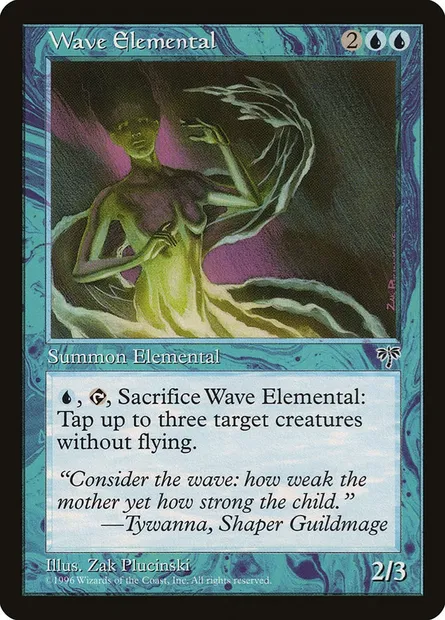 Wave Elemental, Magic card MIR 102 — Mirage set
