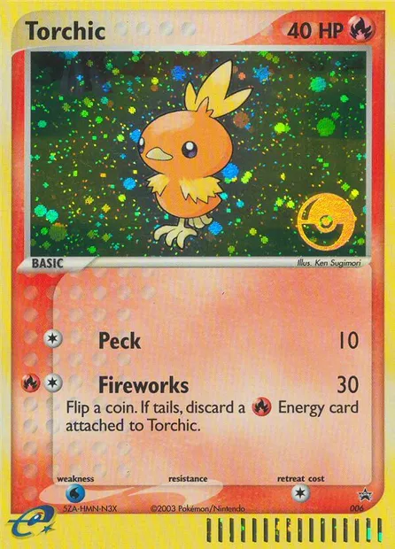 Torchic, Pokémon card PR-NP 6 — Nintendo Black Star Promos set