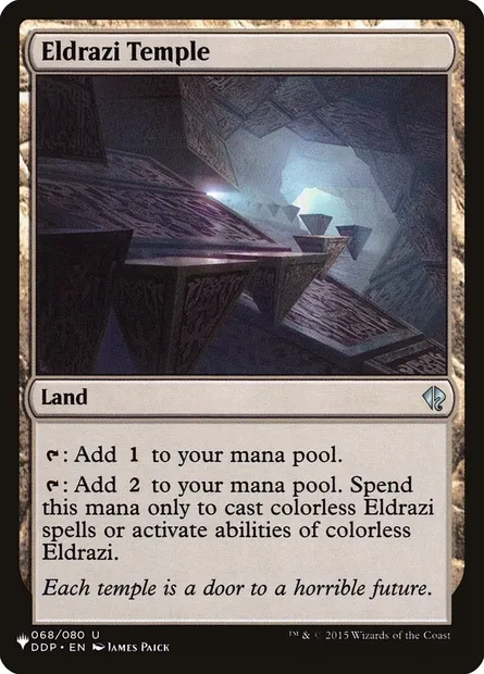 Eldrazi Temple, Magic card PLST DDP-68 — The List set
