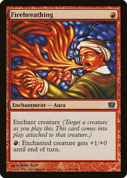 Firebreathing, Magic card 9ED 181★ — Ninth Edition set