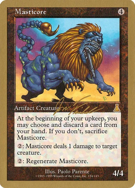 Masticore, Magic card WC00 jf134 — World Championship Decks 2000 set