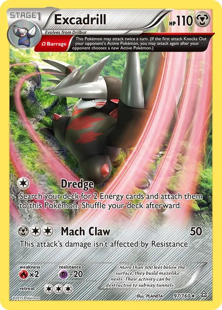 Excadrill, Pokémon card PRC 97 — Primal Clash set