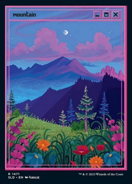 Montagne, carte Magic SLD 1471 — extension Secret Lair Drop