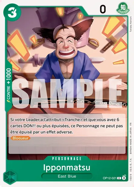 Ipponmatsu, carte One Piece OP12-021 — extension L'HÉRITAGE DU MAÎTRE