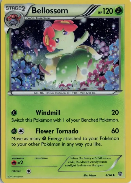Bellossom, Pokémon card TDX 004 — Theme Deck & Blisters Exclusives set