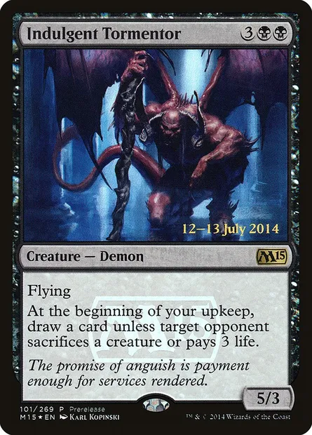 Persécuteur indulgent, carte Magic PM15 101 — extension Magic 2015 Promos