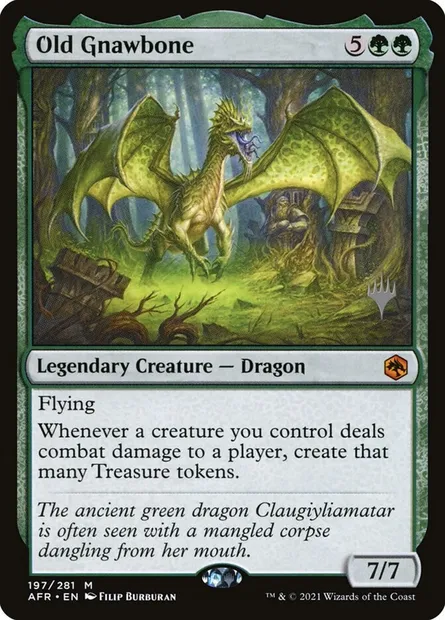 Old Gnawbone, Magic card PAFR 197p — Adventures in the Forgotten Realms Promos set