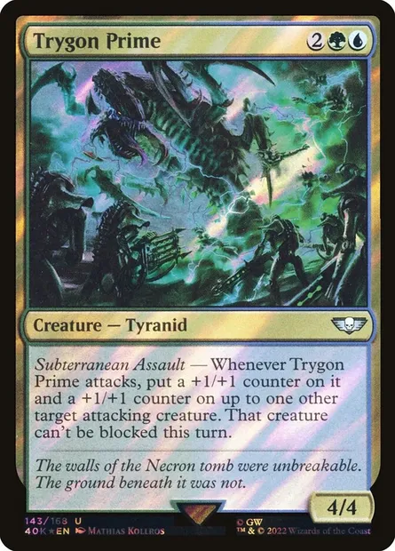 Trygon Prime, carte Magic 40K 143★ — extension Warhammer 40,000 Commander